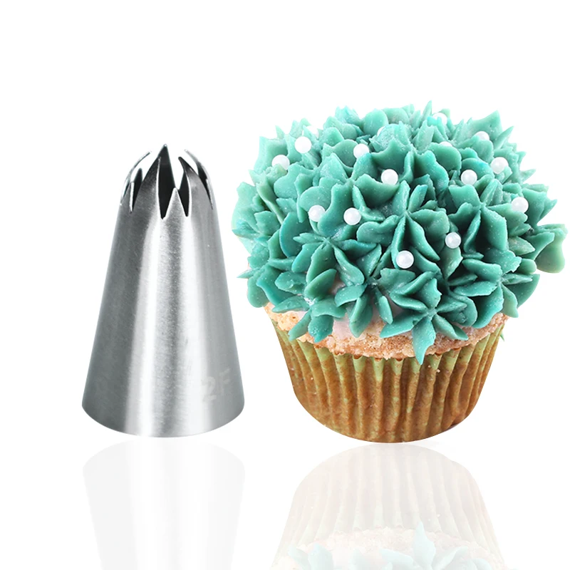 JOINHOT Dessert Decorators - 2f Cherry Blossoms Diy Ice Cream Cupcake Piping Nozzles Stainless Steel Pastry Tips Nozzle
JOINHOT Dessert Decorators - 2f Cherry Blossoms Diy Ice Cream Cupcake Piping Nozzles Stainless Steel Pastry Tips Nozzle