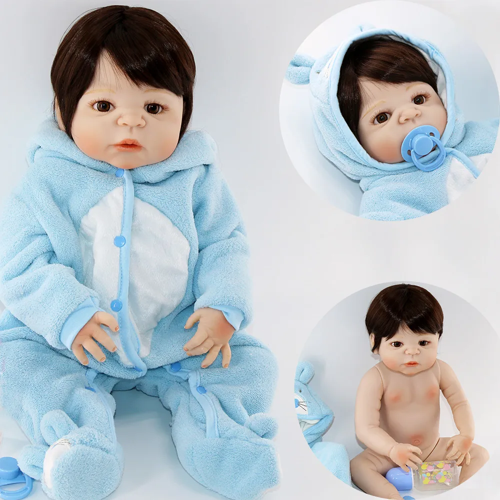 full Silicone Reborn Baby Boy Doll Toys 22'' popular Toddler Babies Doll children's festivals gift Girls Play House Boneca alive
full Silicone Reborn Baby Boy Doll Toys 22'' popular Toddler Babies Doll children's festivals gift Girls Play House Boneca alive