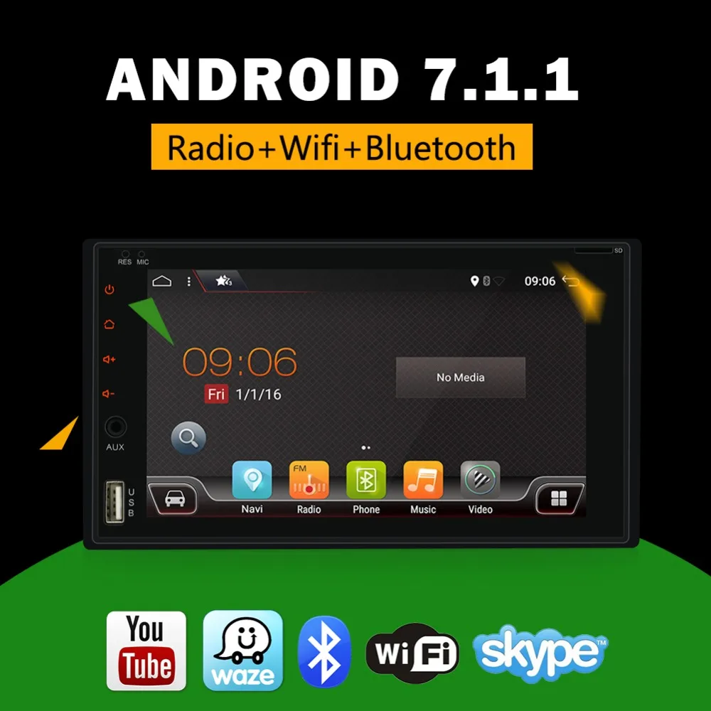 Автомагнитола Bosion 2 din Android 7 1 Автомобильный видеорегистратор HD "сенсорный экран