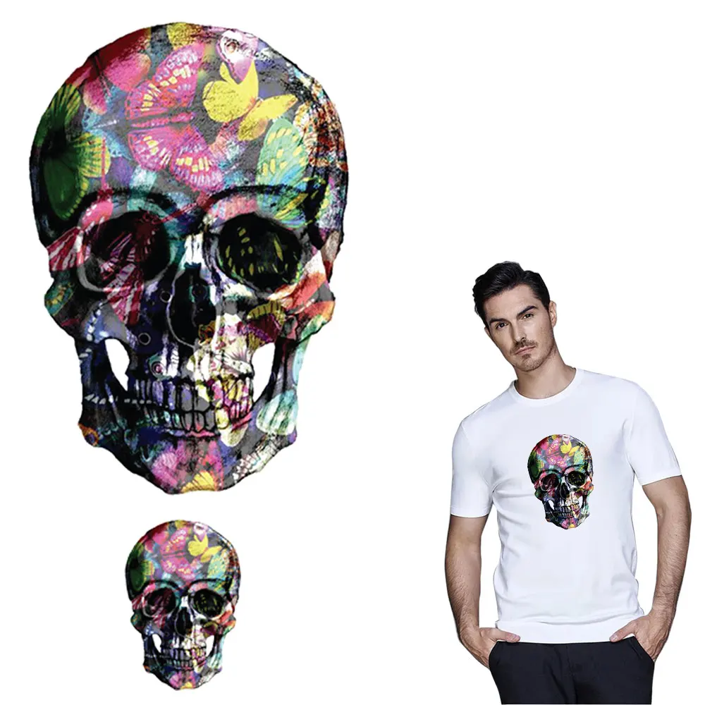 personalized skull transfer patch for clothing by household irons sticker patches for summer T-shirt badge appliques
personalized skull transfer patch for clothing by household irons sticker patches for summer T-shirt badge appliques