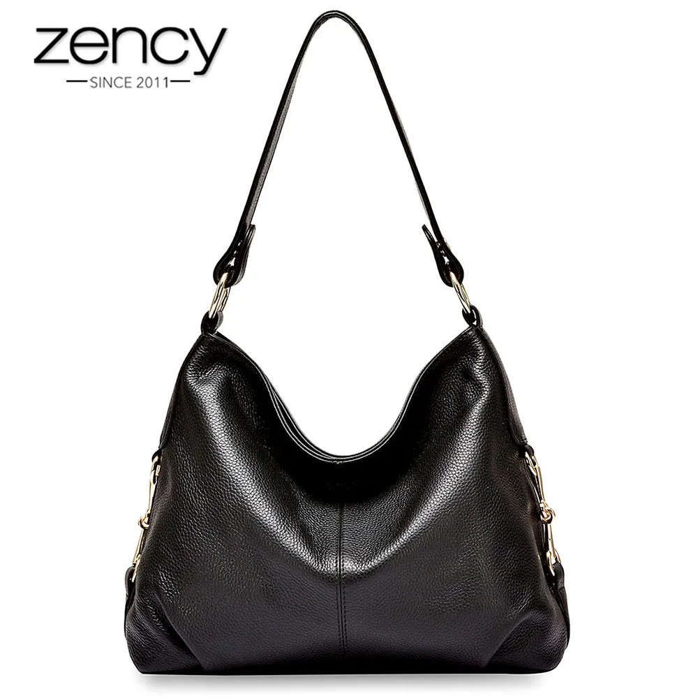 Zency New Model Women Shoulder Bag 100% Genuine Leather Handbag Classic Black Hobos Fashion Lady Crossbody Messenger Purse
Zency New Model Women Shoulder Bag 100% Genuine Leather Handbag Classic Black Hobos Fashion Lady Crossbody Messenger Purse