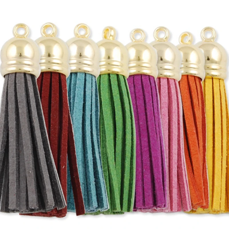 50 pcs/lot Suede Tassel With Metal Caps DIY Accessories, 55 mm Leather Tassels For Keychain Phone Straps Jewelry Charms-D1304
50 pcs/lot Suede Tassel With Metal Caps DIY Accessories, 55 mm Leather Tassels For Keychain Phone Straps Jewelry Charms-D1304