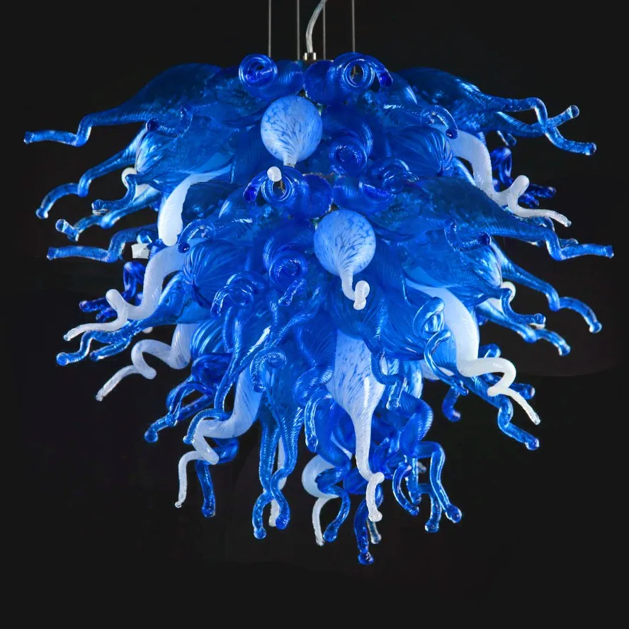 Living Room Blue and White Chandelier AC 110v/240v LED Elegant LED Light Hand Blown Murano Glass Chandelier for Home Decoration
Living Room Blue and White Chandelier AC 110v/240v LED Elegant LED Light Hand Blown Murano Glass Chandelier for Home Decoration