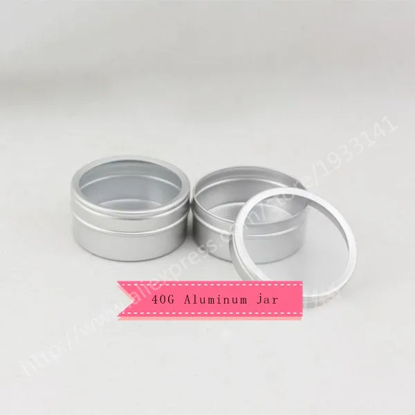 200pcs/lot 40G Aluminum Jar With A Clear Window, 40cc metal Cosmetic Packaging Container 4/3oz professional cosmetics container
200pcs/lot 40G Aluminum Jar With A Clear Window, 40cc metal Cosmetic Packaging Container 4/3oz professional cosmetics container