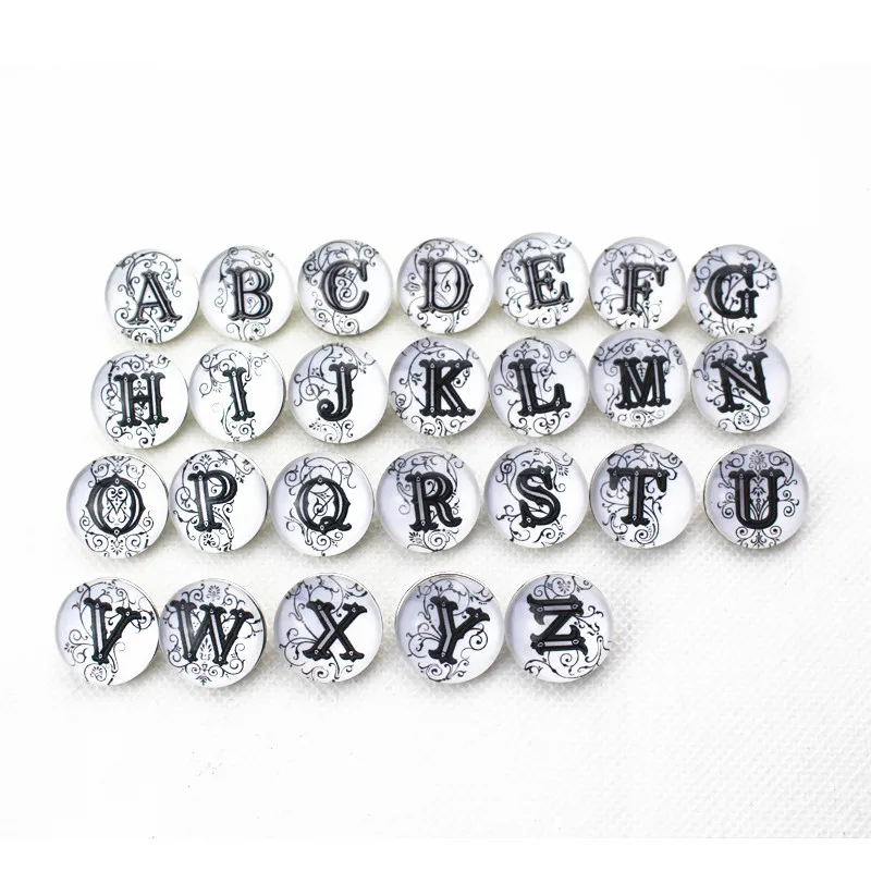 26pcs/lot 26 Letters A-Z Replaceable Printing Flower Snap Buttons Fit 18mm/20mm DIY Snap Bracelet Jewelry Making
26pcs/lot 26 Letters A-Z Replaceable Printing Flower Snap Buttons Fit 18mm/20mm DIY Snap Bracelet Jewelry Making