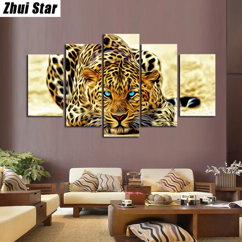 5pcs 5D DIY Diamond Painting "Leopard" Embroidery Full Square Diamond Cross Stitch Rhinestone Mosaic Painting Home Decor Gift
5pcs 5D DIY Diamond Painting "Leopard" Embroidery Full Square Diamond Cross Stitch Rhinestone Mosaic Painting Home Decor Gift