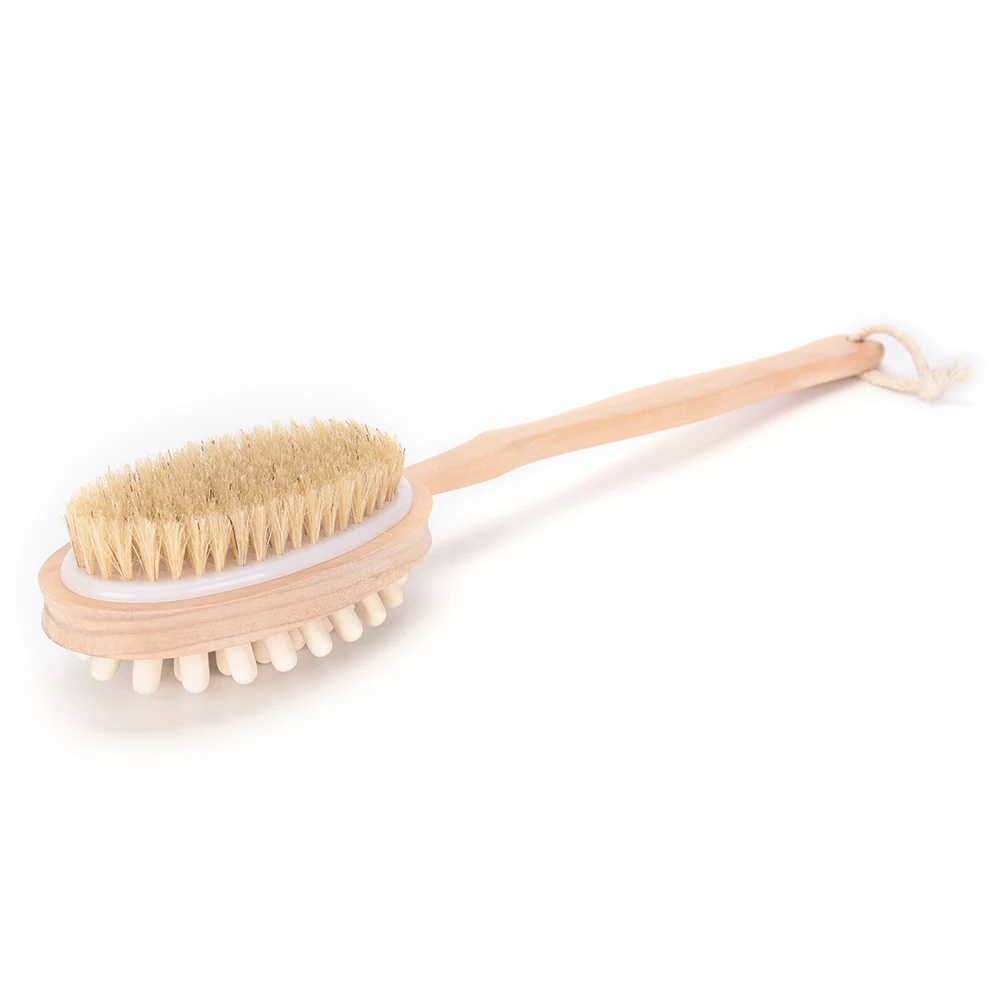 NEW 2-in-1 Sided Natural Bristles Scrubber Long Handle Wooden Shower Bath Brush Body Massage Brushes High quality
NEW 2-in-1 Sided Natural Bristles Scrubber Long Handle Wooden Shower Bath Brush Body Massage Brushes High quality