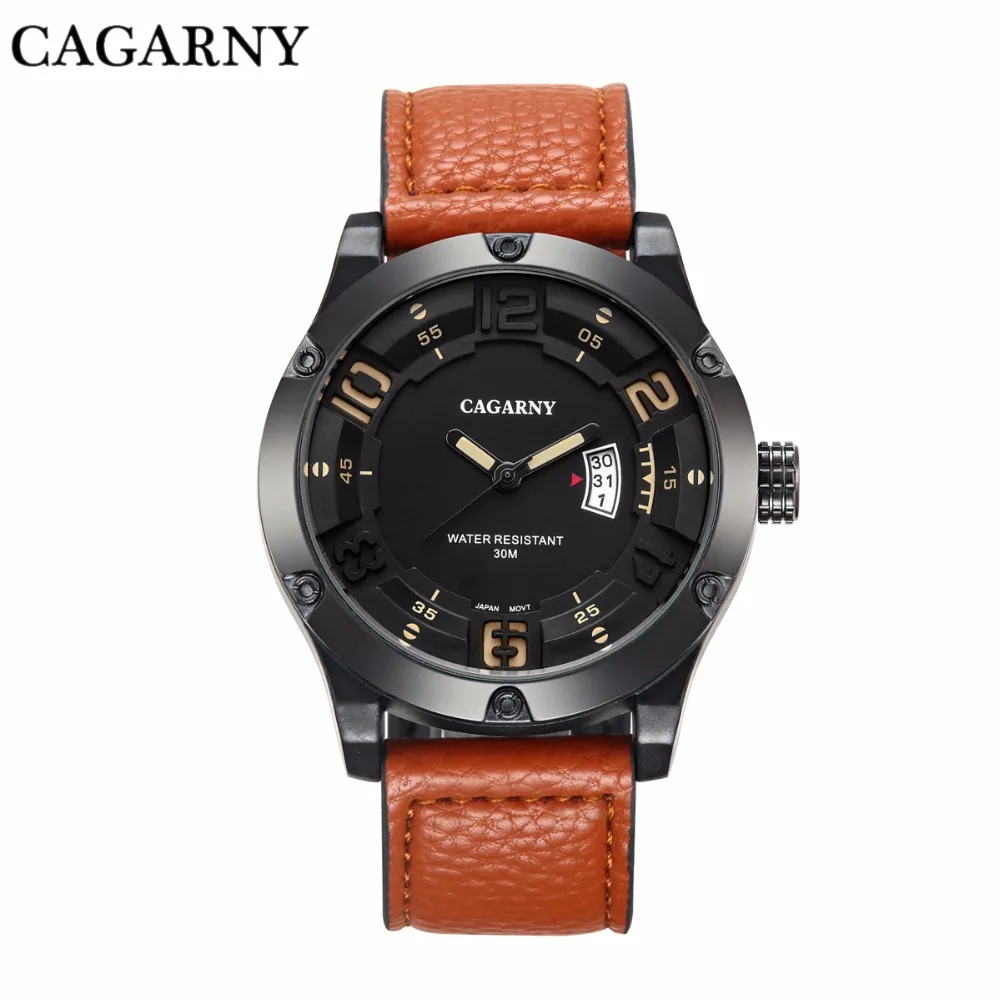 New CAGARNY Top Brand Luxury Mens Watches Male Clocks Date Sport Military Clock Leather Strap Quartz Business Men Watch Gift
New CAGARNY Top Brand Luxury Mens Watches Male Clocks Date Sport Military Clock Leather Strap Quartz Business Men Watch Gift