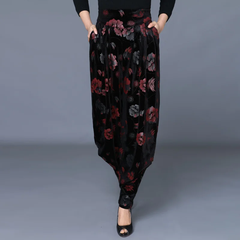 woman Autumn Winter Harlan pants casual pants loose High waist wide leg pants Female elastic waist printing thick section pants
woman Autumn Winter Harlan pants casual pants loose High waist wide leg pants Female elastic waist printing thick section pants
