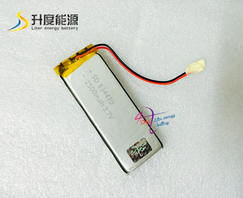 SDc834470 3.7v 2500mah battery for tablet Lipo battery customized different dimension
SDc834470 3.7v 2500mah battery for tablet Lipo battery customized different dimension