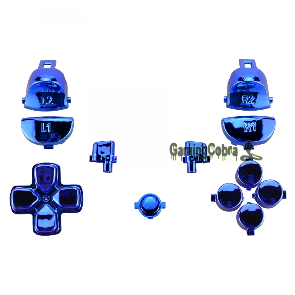 eXtremeRate Glossy Blue Full Set Kit Buttons for PS4 Pro Slim Controller CUH-ZCT2 JDM-040 JDM-050 JDM-055
eXtremeRate Glossy Blue Full Set Kit Buttons for PS4 Pro Slim Controller CUH-ZCT2 JDM-040 JDM-050 JDM-055