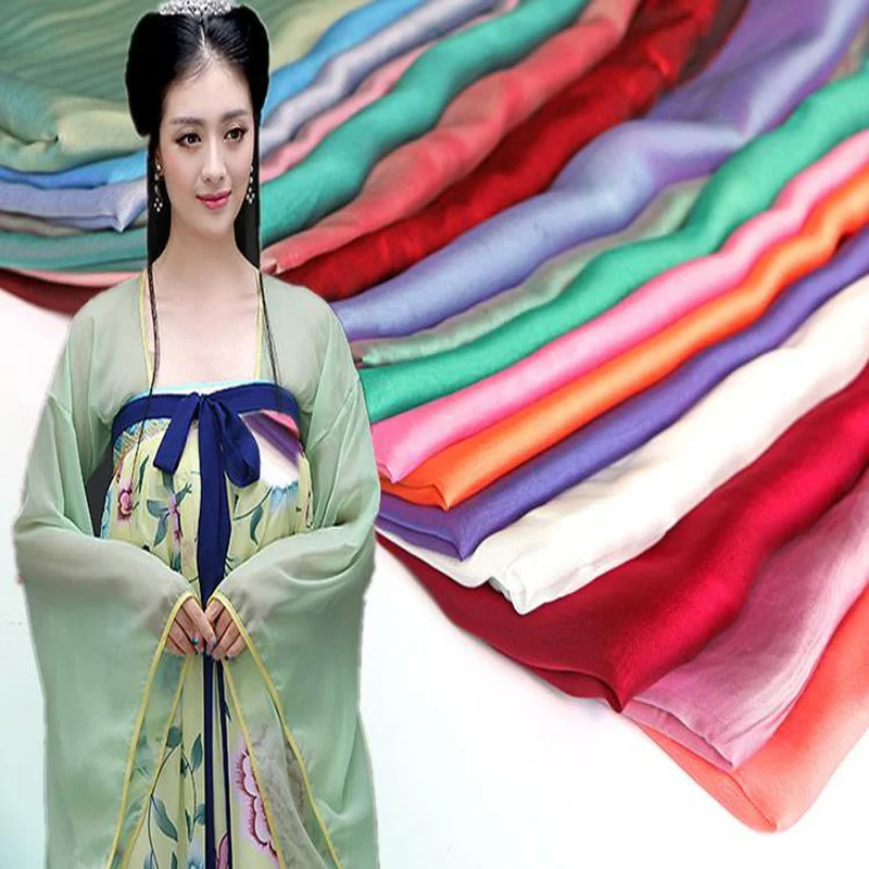 Magic Color Chiffon 30D Cation Chiffon Fabric DIY Cloth Dress Costume Hanfu Subsemi New Arrive Imitated Silk Fabric
Magic Color Chiffon 30D Cation Chiffon Fabric DIY Cloth Dress Costume Hanfu Subsemi New Arrive Imitated Silk Fabric