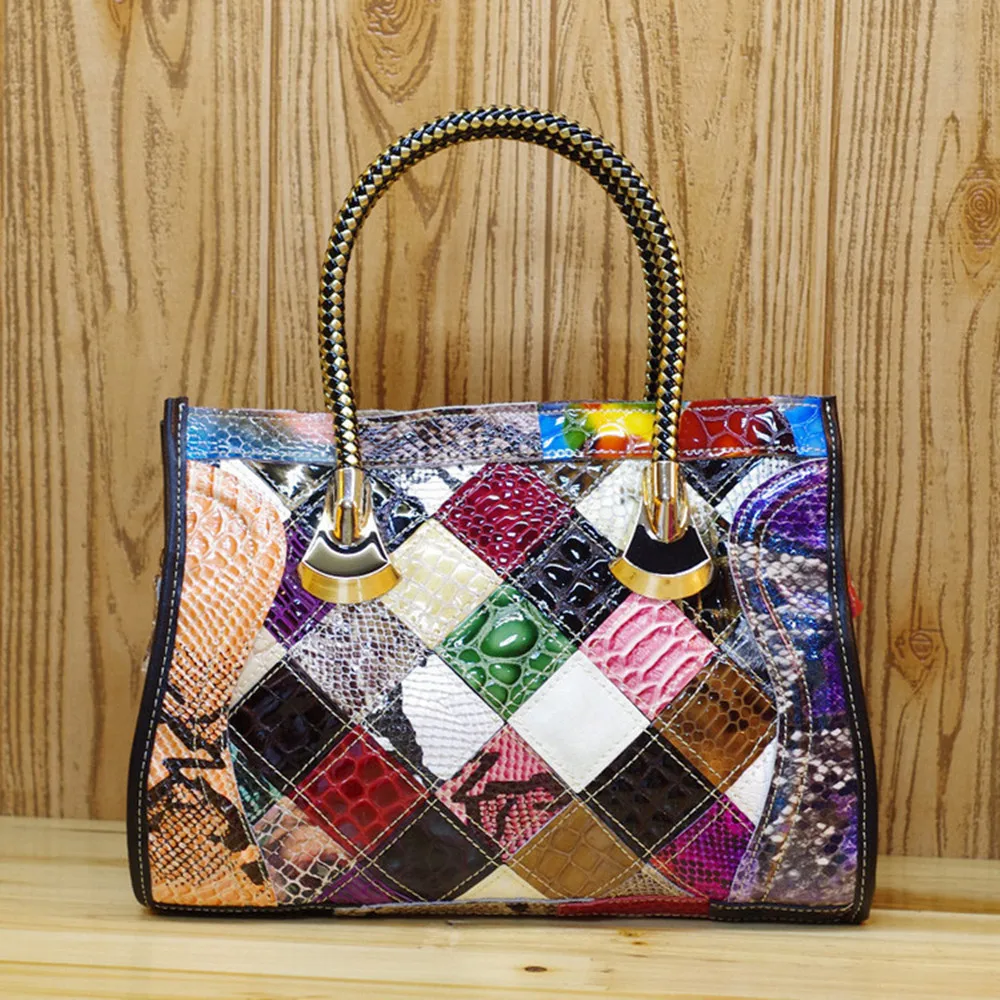 Caerlif Top-handle bags Women Leather Handbags High quality Genuine Leather Shoulder Bag Bolsas ladies tote bag colorful bags
Caerlif Top-handle bags Women Leather Handbags High quality Genuine Leather Shoulder Bag Bolsas ladies tote bag colorful bags