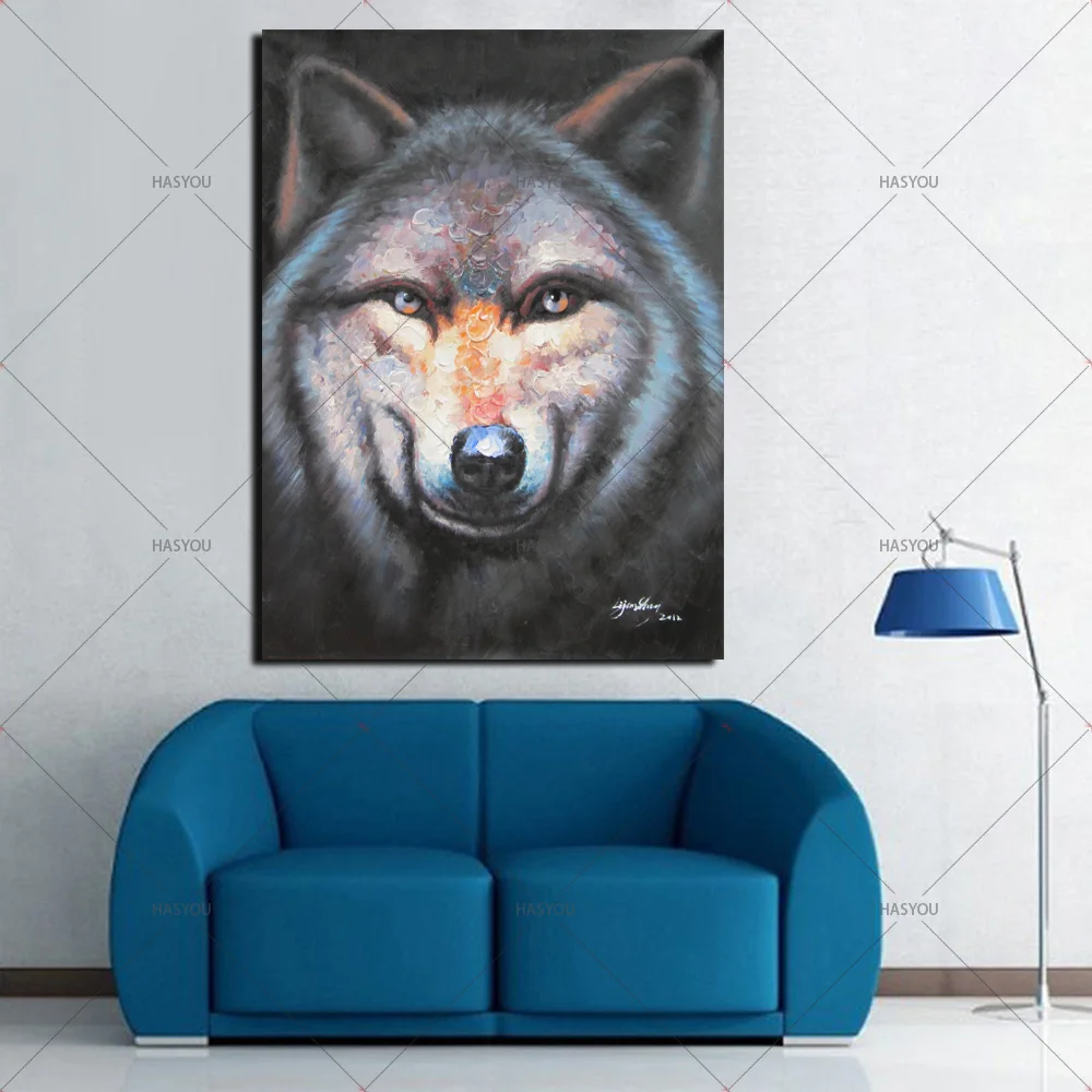 Artist Directly Supply High Quality Hand-painted Gray Wolf Oil Painting On Canvas Modern Abstract Wolf Head Canvas Painting Art
Artist Directly Supply High Quality Hand-painted Gray Wolf Oil Painting On Canvas Modern Abstract Wolf Head Canvas Painting Art