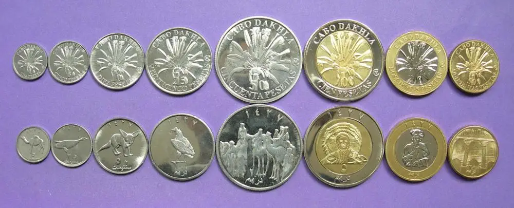 8pcs Dakla New country of Africa Official coins original coin Not circulated
8pcs Dakla New country of Africa Official coins original coin Not circulated