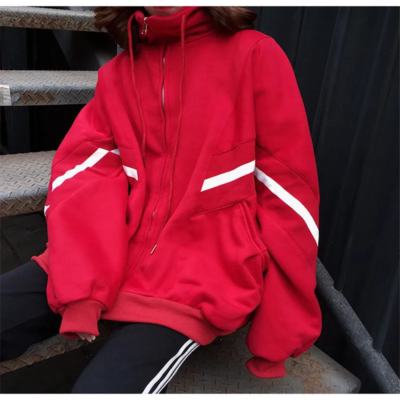 Women's Coats New 2020 Spring Jacket Long Sleeve Turtleneck Casual Jacket Tracksuits Women Autumn Zipper Outerwear Sportswear
Women's Coats New 2020 Spring Jacket Long Sleeve Turtleneck Casual Jacket Tracksuits Women Autumn Zipper Outerwear Sportswear