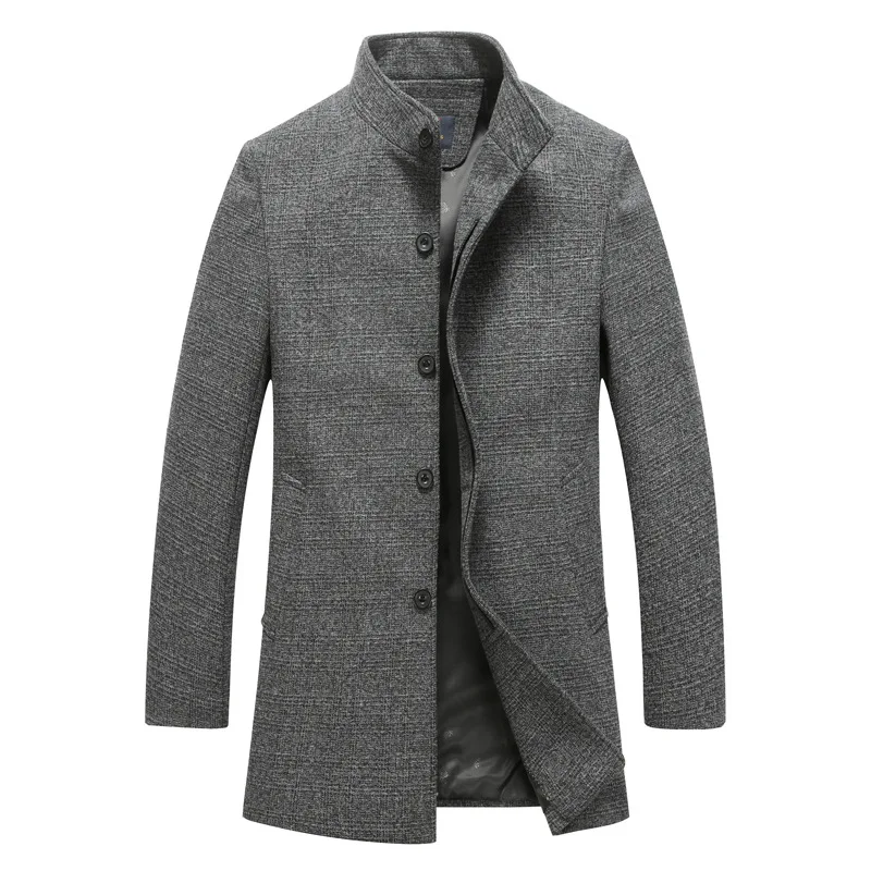 Autumn Winter New Fashion Silm Fit wool coat Men Solid Long Trench Coat stand collar Warm Overcoat casual Wool Blends jackets
Autumn Winter New Fashion Silm Fit wool coat Men Solid Long Trench Coat stand collar Warm Overcoat casual Wool Blends jackets
