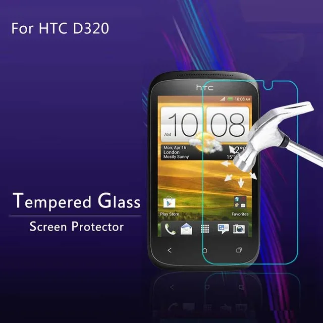 2.5D Закаленное стекло для HTC Desire 320 Высококачественная защитная пленка
