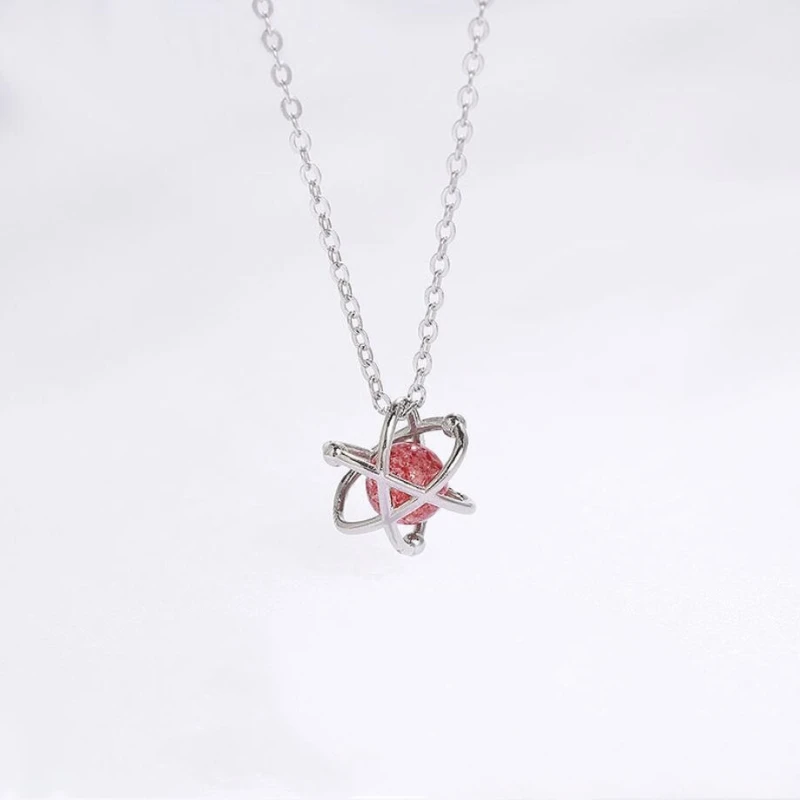 Original Star Sea Strawberry Crystal Pendant Birthday Gift Silver Color Temperament Personality Female Necklace SNE314
Original Star Sea Strawberry Crystal Pendant Birthday Gift Silver Color Temperament Personality Female Necklace SNE314