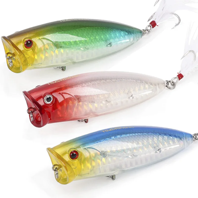 Tsurinoya DW14 80mm/20g Popper Fishing Lure Plastic Hard Lures Topwater Floating Popper Artificial Bait With Feather
Tsurinoya DW14 80mm/20g Popper Fishing Lure Plastic Hard Lures Topwater Floating Popper Artificial Bait With Feather