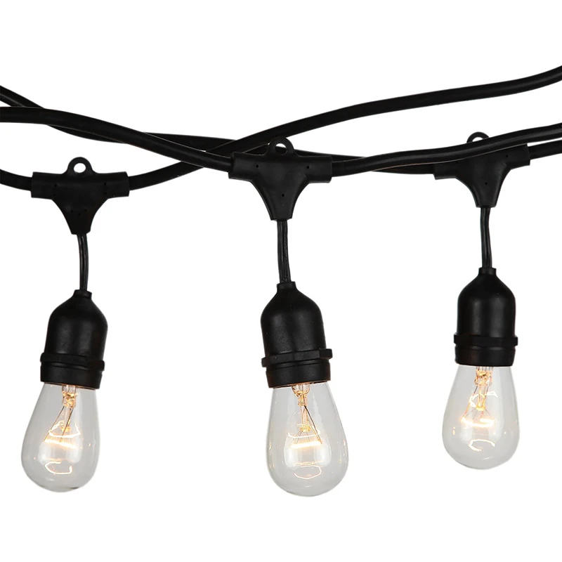 New Brighten Ambience lamps with Hanging Sockets 48ft 15 E26 Base socket Outdoor Weatherproof Commercial Christmas String Lights
New Brighten Ambience lamps with Hanging Sockets 48ft 15 E26 Base socket Outdoor Weatherproof Commercial Christmas String Lights