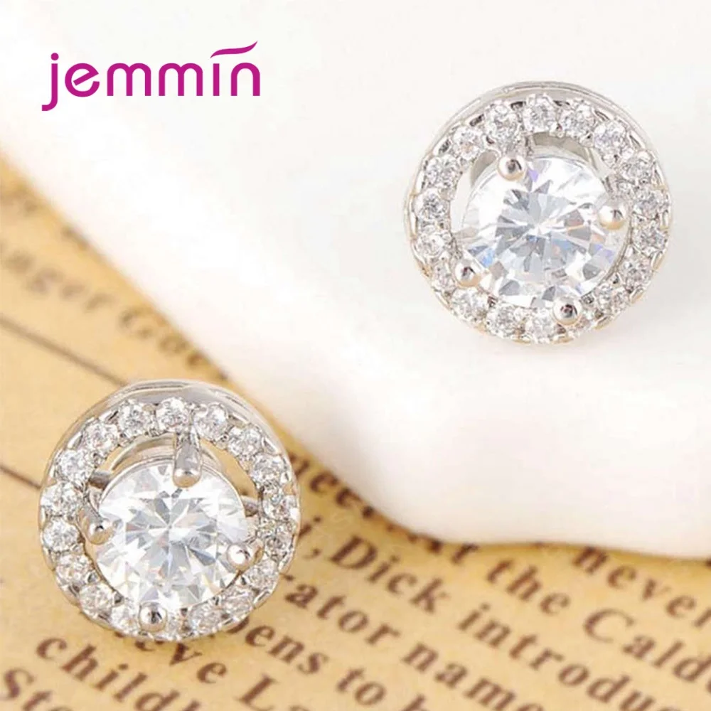 Fashion Women AAA Cubic Zircon Stud Earrings 925 Sterling Silver Micro Setting CZ Stones Stud Earrings Fast Shipping
Fashion Women AAA Cubic Zircon Stud Earrings 925 Sterling Silver Micro Setting CZ Stones Stud Earrings Fast Shipping