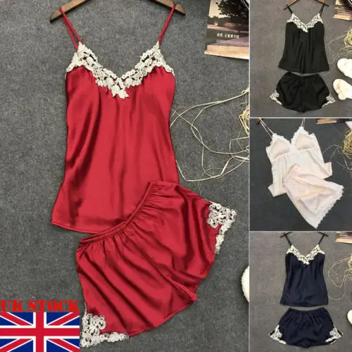 Pink Spaghetti Strap Lace Applique Satin Cami Top and Shorts Pajama Set Fall Womens Sleepwear Pajama Set
Pink Spaghetti Strap Lace Applique Satin Cami Top and Shorts Pajama Set Fall Womens Sleepwear Pajama Set