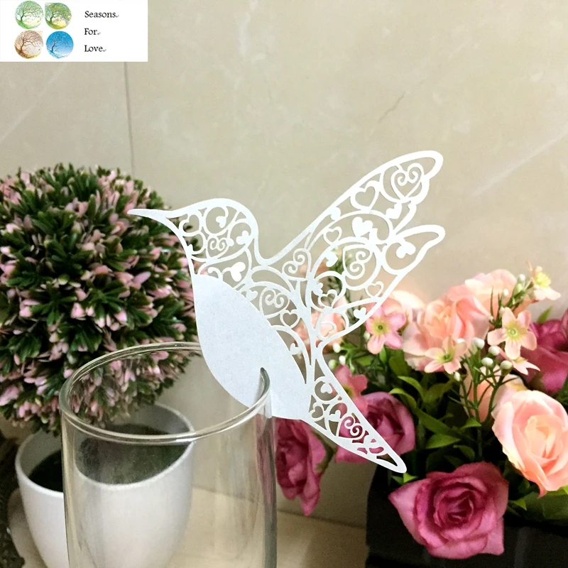 50pcs Paper Place Card Escort Cup Card Wine Glass Card laser cutting love bird party birthday supplies wedding decoration kids
50pcs Paper Place Card Escort Cup Card Wine Glass Card laser cutting love bird party birthday supplies wedding decoration kids
