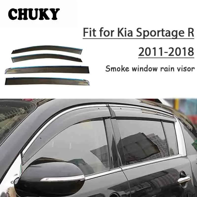 Chuky 4pcs ABS Car Styling Window Visors Awnings Shelters Rain Shield For Kia Sportage R 2011 2012-2017 2018 Auto Accessories
Chuky 4pcs ABS Car Styling Window Visors Awnings Shelters Rain Shield For Kia Sportage R 2011 2012-2017 2018 Auto Accessories