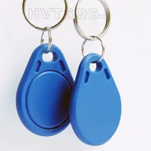 1000 шт./пакет S50 RFID 13 56 Mhz IC Tag tokkey Ring cards Blue china Фудань