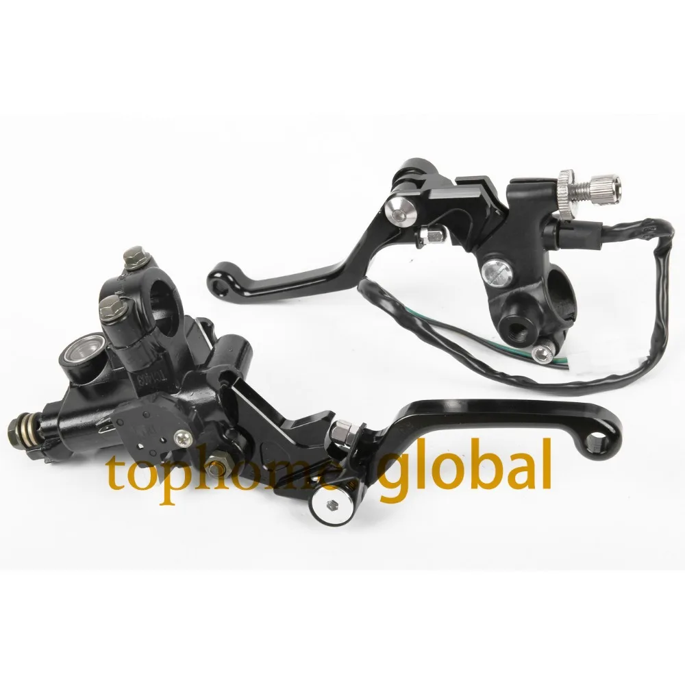 7/8" New CNC Brake Master Cylinder Pressure Switch Reservoir Levers Dirt Pit Bike Set For KAWASAKI KX65 2000-2007 2008-2009-2014
7/8" New CNC Brake Master Cylinder Pressure Switch Reservoir Levers Dirt Pit Bike Set For KAWASAKI KX65 2000-2007 2008-2009-2014