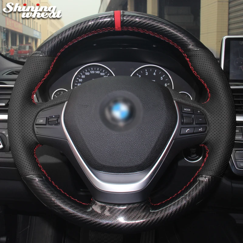 Shining wheat Black Genuine Leather PU Carbon Fiber Steering Wheel Cover for BMW 316i 320i 328i 320d F20 F45 F30 F31 F34 F32 F33
Shining wheat Black Genuine Leather PU Carbon Fiber Steering Wheel Cover for BMW 316i 320i 328i 320d F20 F45 F30 F31 F34 F32 F33