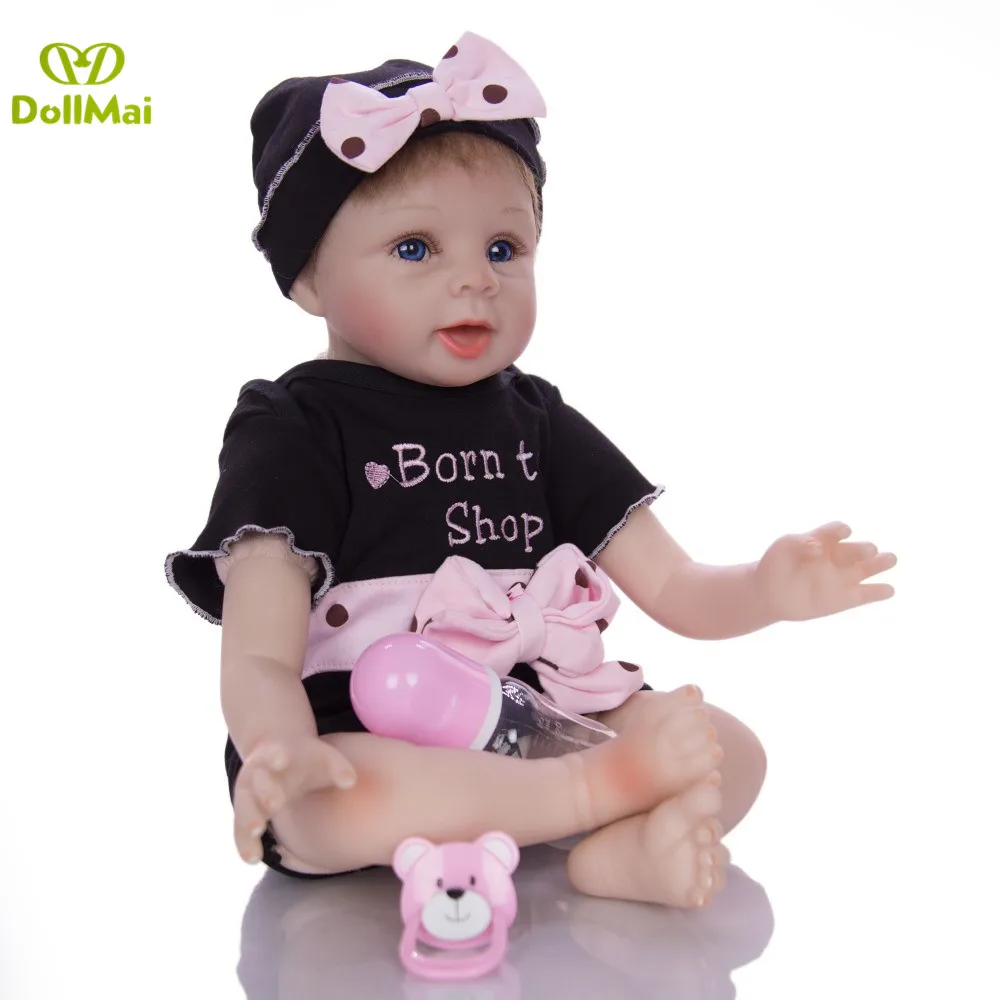 Handmade silicone reborn baby girl dolls 22inch 55cm real soft touch newborn babies alive toddler doll gift
Handmade silicone reborn baby girl dolls 22inch 55cm real soft touch newborn babies alive toddler doll gift