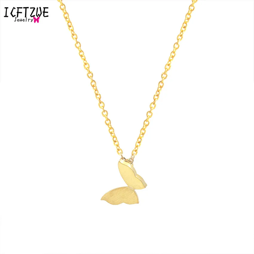 ICFTZWE 10pcs Butterfly Stainless Steel Necklace Gold Colour Pendant Chain For Women Ketting Bridesmaid Gift
ICFTZWE 10pcs Butterfly Stainless Steel Necklace Gold Colour Pendant Chain For Women Ketting Bridesmaid Gift