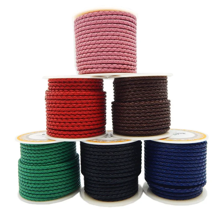 5mm Width Leather Cords Woven Leather Cowhide Ropes 4 meters/roll Many Kinds Of Colors
5mm Width Leather Cords Woven Leather Cowhide Ropes 4 meters/roll Many Kinds Of Colors
