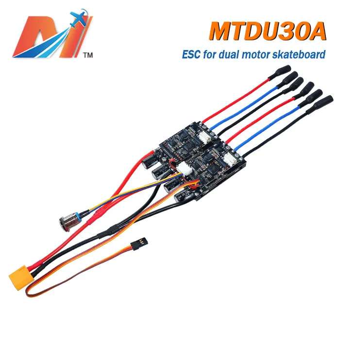 Контроллер Maytech MTDU30A rc, электрический скейтборд 10S dual esc для сенсорного бесщеточного мотора
Контроллер Maytech MTDU30A rc, электрический скейтборд 10S dual esc для сенсорного бесщеточного мотора