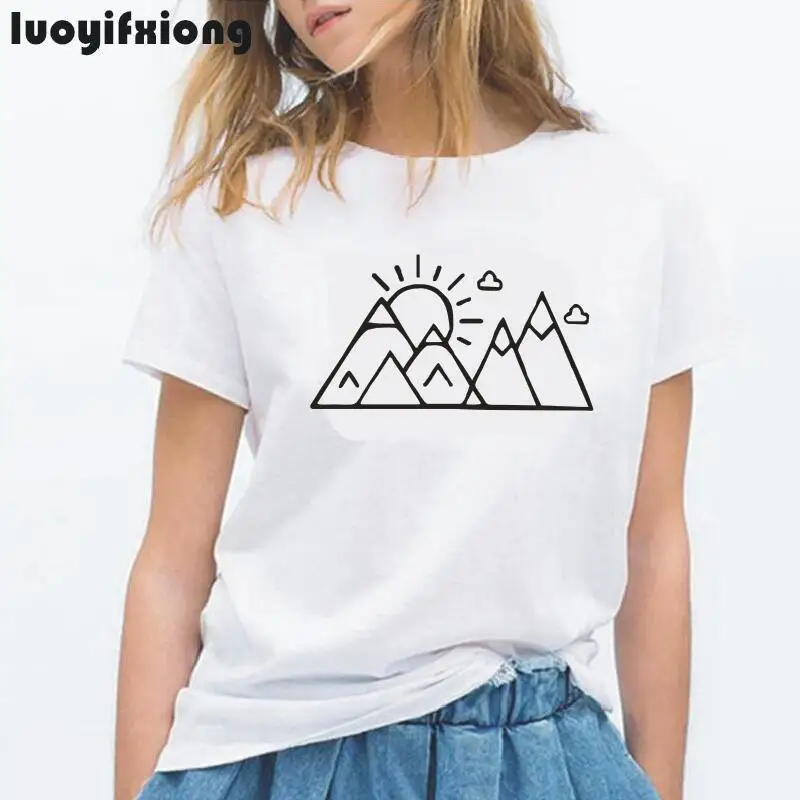 Luoyifxiong Mountains Sun Print Women Tshirt Short Sleeve Casual Funny Tee Shirt Femme Hipster T Shirt Women Tops Plus Size 2XL
Luoyifxiong Mountains Sun Print Women Tshirt Short Sleeve Casual Funny Tee Shirt Femme Hipster T Shirt Women Tops Plus Size 2XL