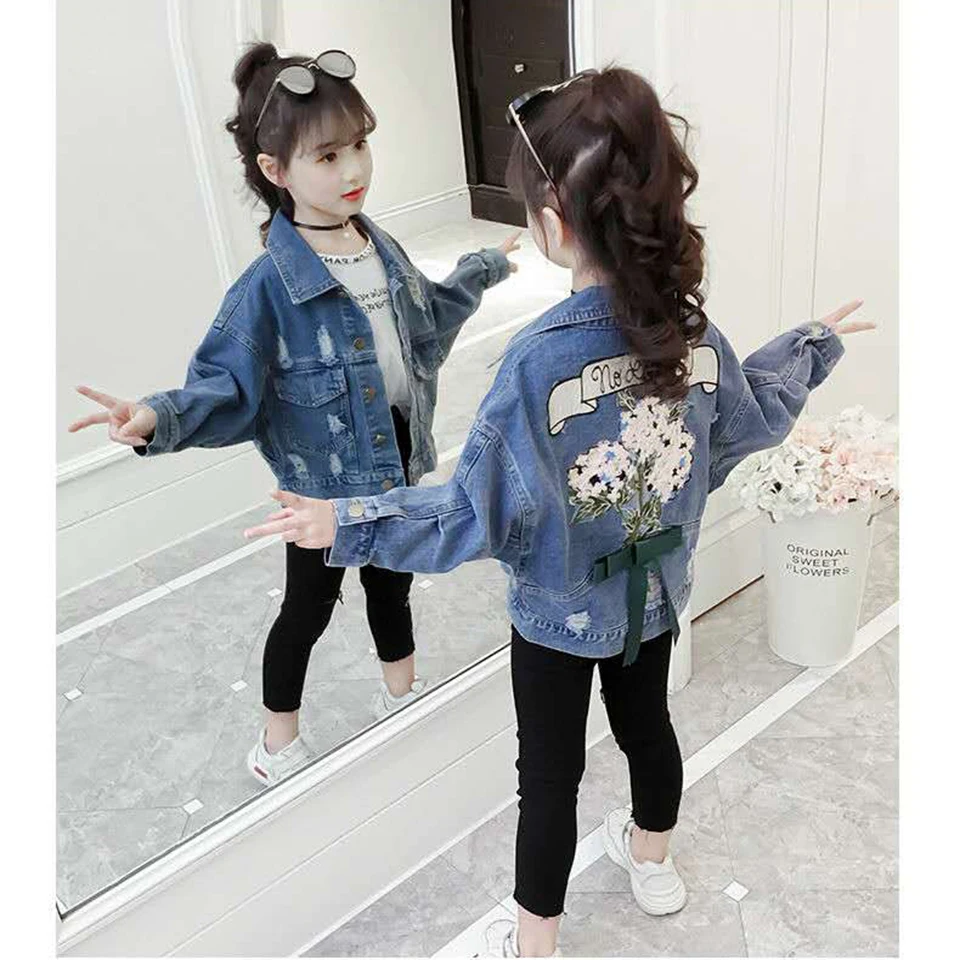 From 3 to 13 Yrs Children Denim Jackets Coat 2019 New Autumn Kids Fashion Floral Pattern Outerwear Baby Girl Durable Jeans Coat
From 3 to 13 Yrs Children Denim Jackets Coat 2019 New Autumn Kids Fashion Floral Pattern Outerwear Baby Girl Durable Jeans Coat