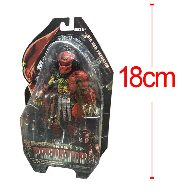 7inches 18cm NECA Alien vs Predator City Hunter/Big Red/Falconer Predator PVC Figure Model Collection Model Toy
7inches 18cm NECA Alien vs Predator City Hunter/Big Red/Falconer Predator PVC Figure Model Collection Model Toy