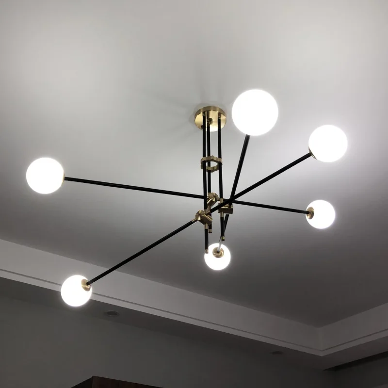 Postmodern Minimalist LED Pendant Lights Magic Bean Glass Ball Molecular Pendant Lamps American Long Tubestudy for Living Room
Postmodern Minimalist LED Pendant Lights Magic Bean Glass Ball Molecular Pendant Lamps American Long Tubestudy for Living Room