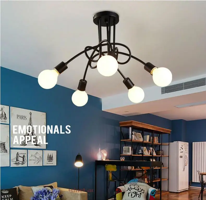 Wrought iron chandelier hot Vintage industrial loft chandelier ceiling light with 5 lights (black) 3 light bulbs not included
Wrought iron chandelier hot Vintage industrial loft chandelier ceiling light with 5 lights (black) 3 light bulbs not included