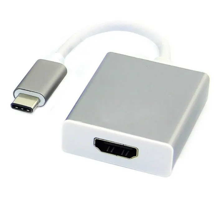 USB-C USB 3.1 Type C to HDMI-compatible 1080p HDTV Adapter Cable with Silver Aluminium Case
USB-C USB 3.1 Type C to HDMI-compatible 1080p HDTV Adapter Cable with Silver Aluminium Case