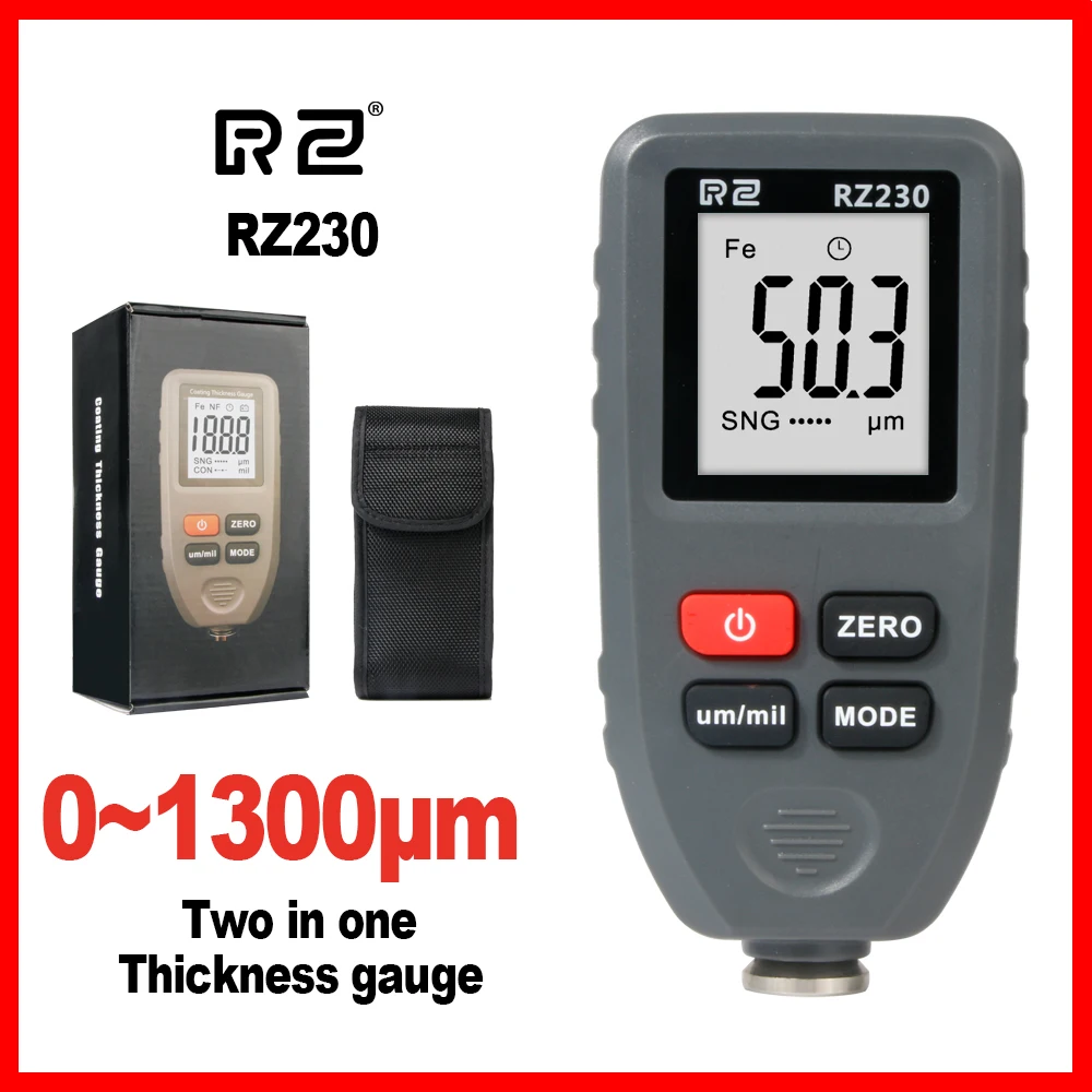 RZ цифровой Краски покрытие Толщина датчик metecoating Gauger и цветных 2 в 1 RZ230|Приборы для