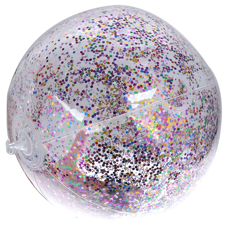 Transparent Bling Bling Swimming Ball Toys Round Inflatable Sequins Inside PVC Beach Ball Swimming Pool Floating Outdoor Toy
Transparent Bling Bling Swimming Ball Toys Round Inflatable Sequins Inside PVC Beach Ball Swimming Pool Floating Outdoor Toy