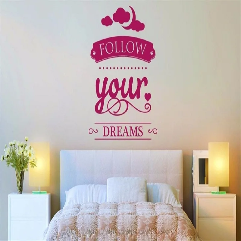 Красивый домашний декор мотивационные художественные цитаты Follow Your Dreams