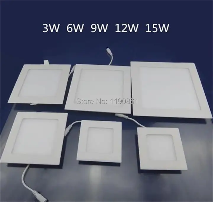 Spot Led Recessed Ceiling Light Lamp Square 3W/6W/9W/12W/15W led panel light free shipping X10
Spot Led Recessed Ceiling Light Lamp Square 3W/6W/9W/12W/15W led panel light free shipping X10