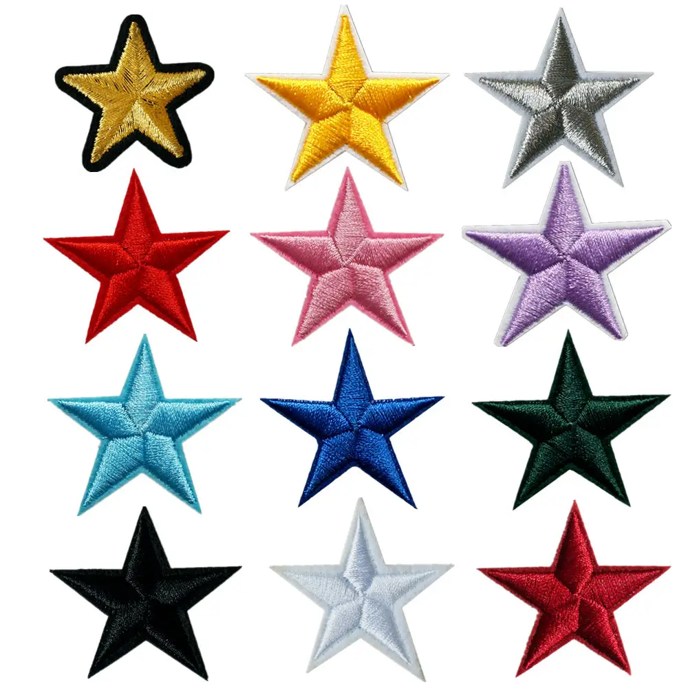 10PCS Black Stars Embroidered Patches Sew Iron On Badges For Dress Bag Jeans Hat T Shirt DIY Appliques Craft Decoration
10PCS Black Stars Embroidered Patches Sew Iron On Badges For Dress Bag Jeans Hat T Shirt DIY Appliques Craft Decoration