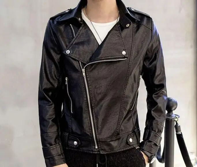 S-3XL / HOT / Spring Men's New Fashion Personality Locomotive PU leather thin section Slim handsome coat
S-3XL / HOT / Spring Men's New Fashion Personality Locomotive PU leather thin section Slim handsome coat