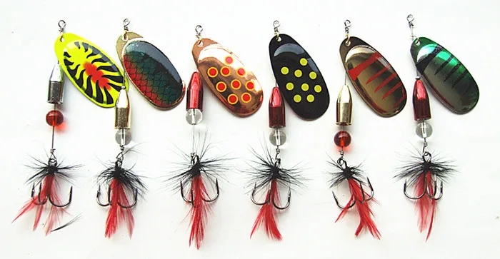 Spinner Bait Fishing Lure Bell-shaped Brass Metal Bait long leader Hook tied feathers Mixed color
Spinner Bait Fishing Lure Bell-shaped Brass Metal Bait long leader Hook tied feathers Mixed color
