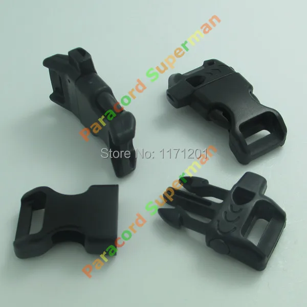 100pcs/lot 14mm Webbing Bag Buckles Plastic Whistle curved Side Release Paracord 45*20mm/pc | Спорт и развлечения